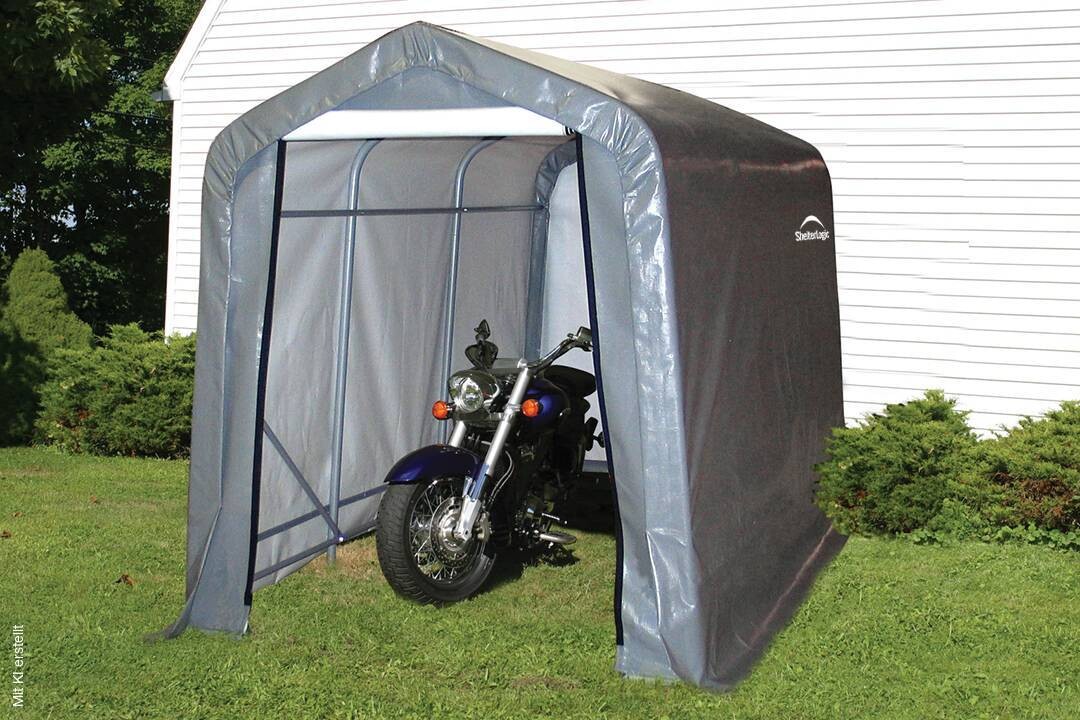 ShelterLogic Gartenhaus Shed-in-a-Box grau B/H/L: ca. 180x200x300 cm