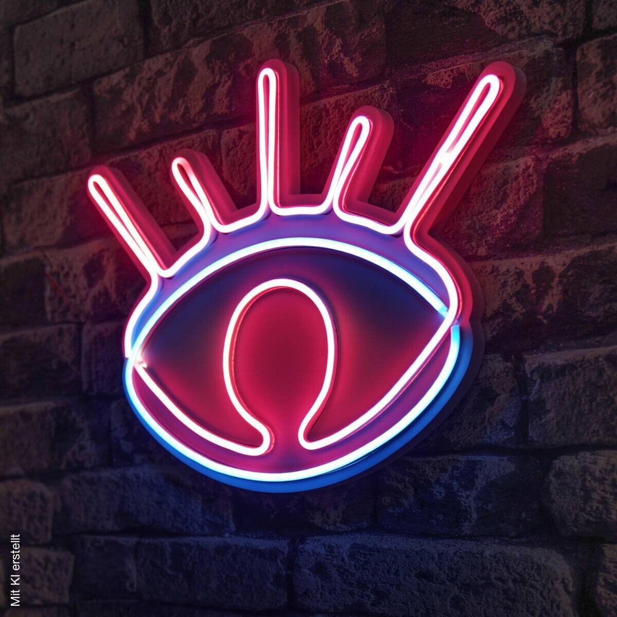 Opviq LED-Wandleuchte rosa blau PVC B/H/T/L: ca. 38x30x3x38 cm