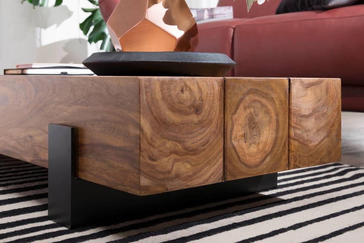 Couchtisch braun B/H/T: ca. 115x22x44 cm