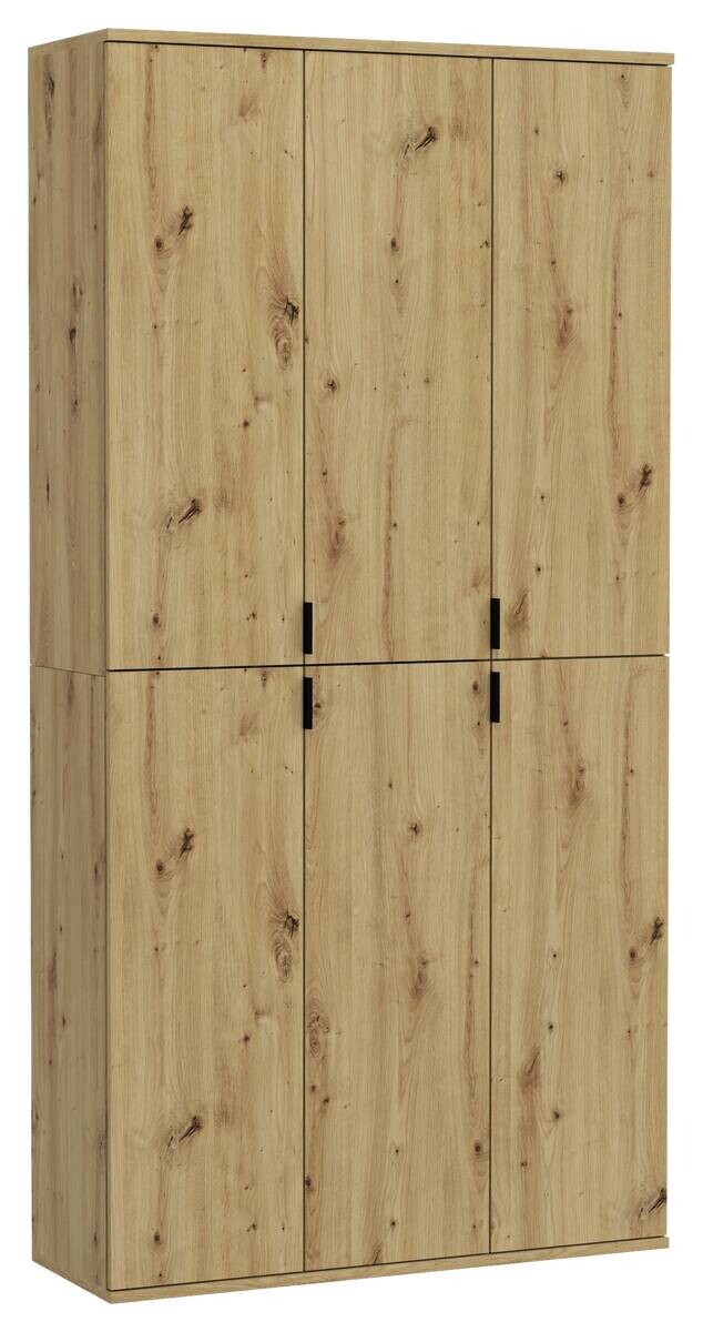 Garderobe PROJEKT Eiche Artisan Nachbildung B/H/T: ca. 91x193x34 cm