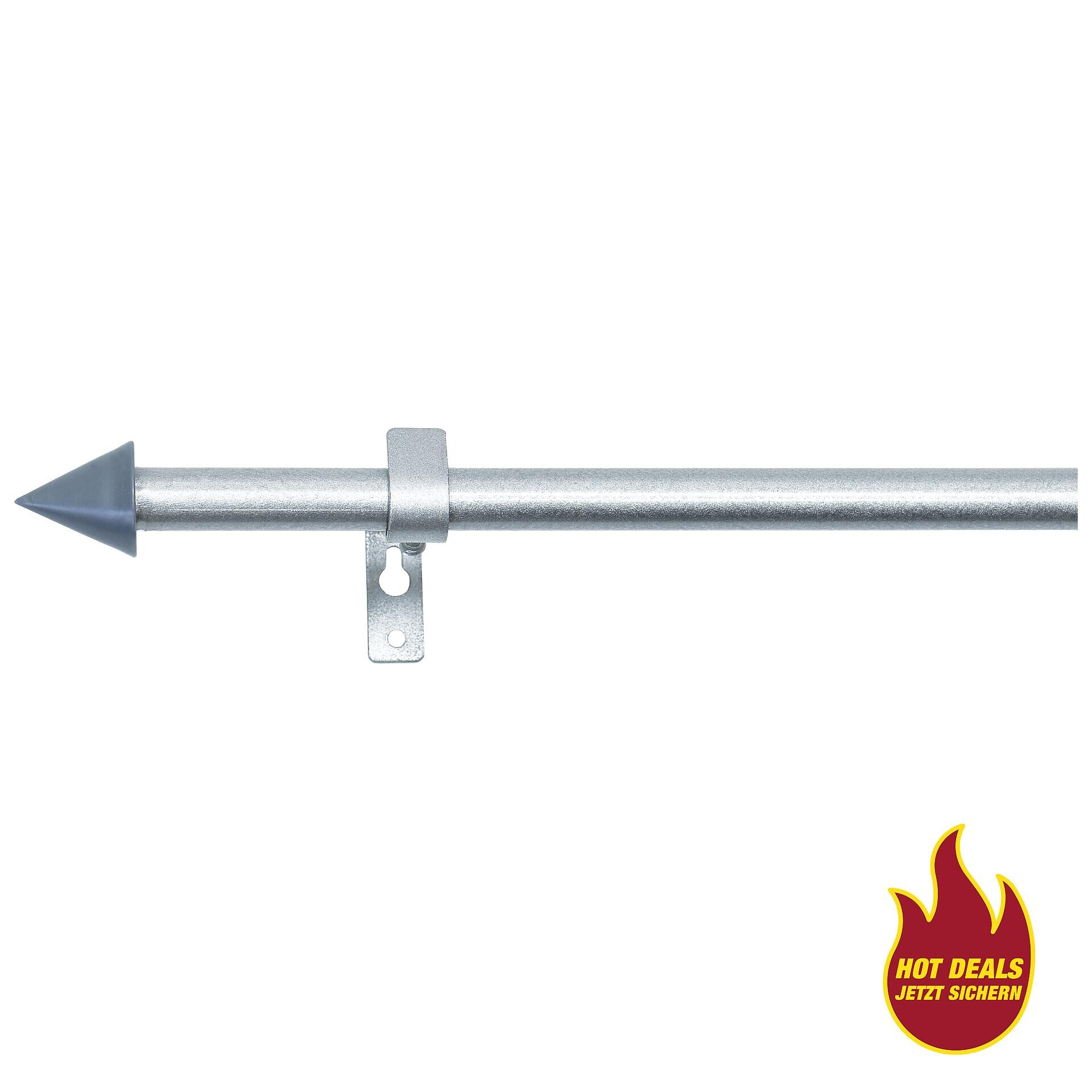 Sensation Stilgarnituren silber Metall D: ca. 1,6 cm ausziehbar von ca. 120 bis 190 cm 1.0 Läufe