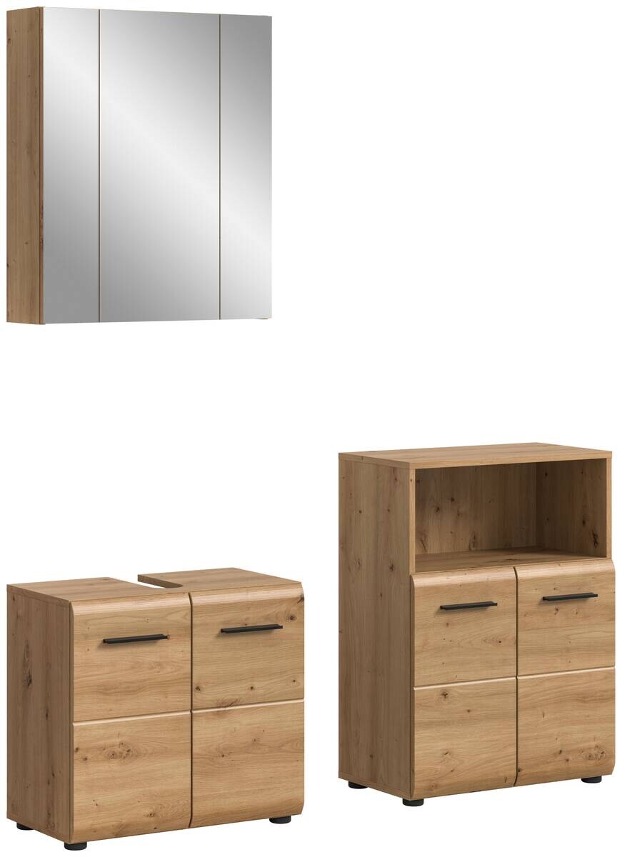 Badezimmer-Set Ice Artisan Oak Nachbildung B/H/T: ca. 135x185x30 cm