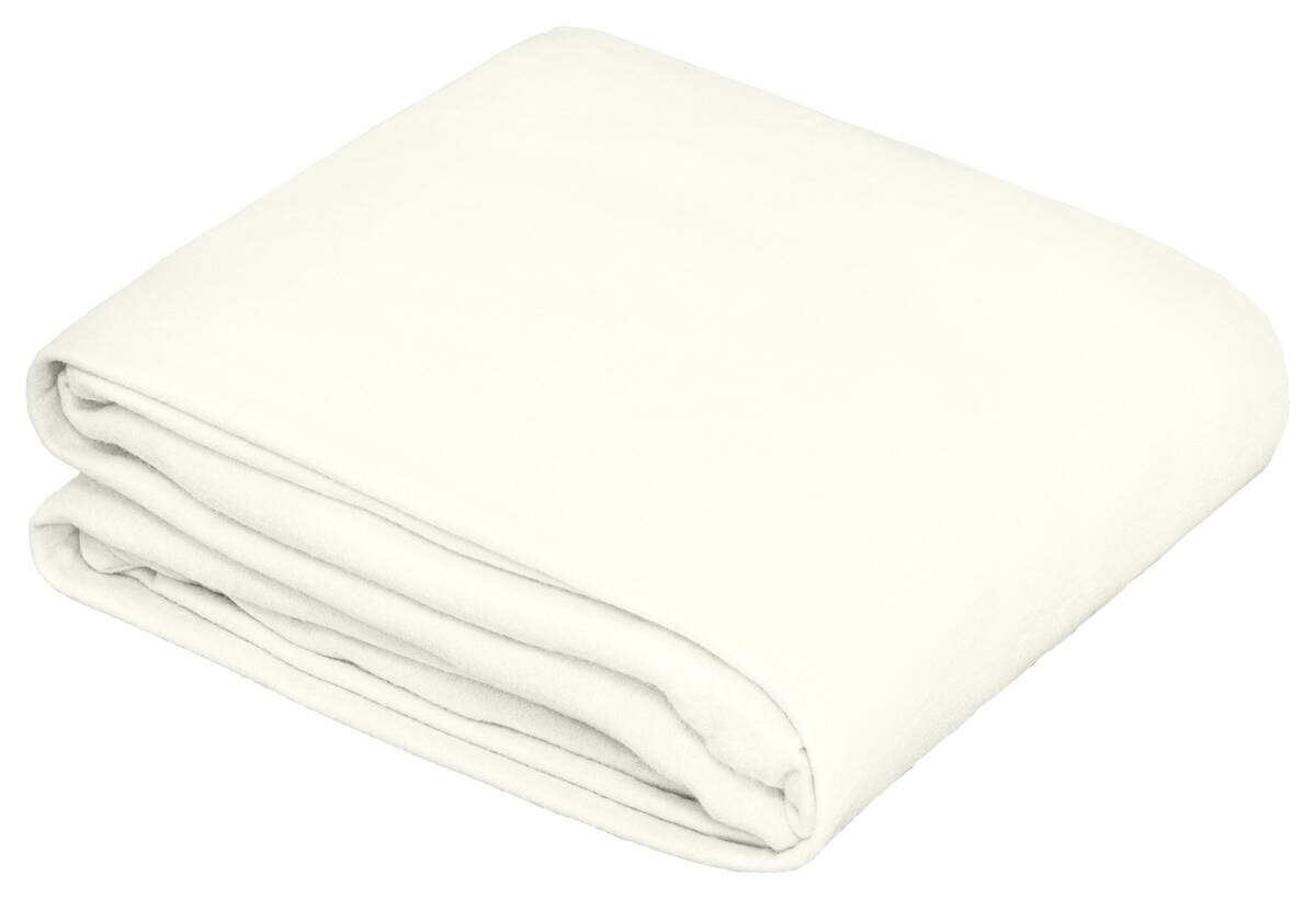 Fleece Spannbetttuch Fleece weiß 100% Polyester B/H/L: ca. 180x28x200 cm