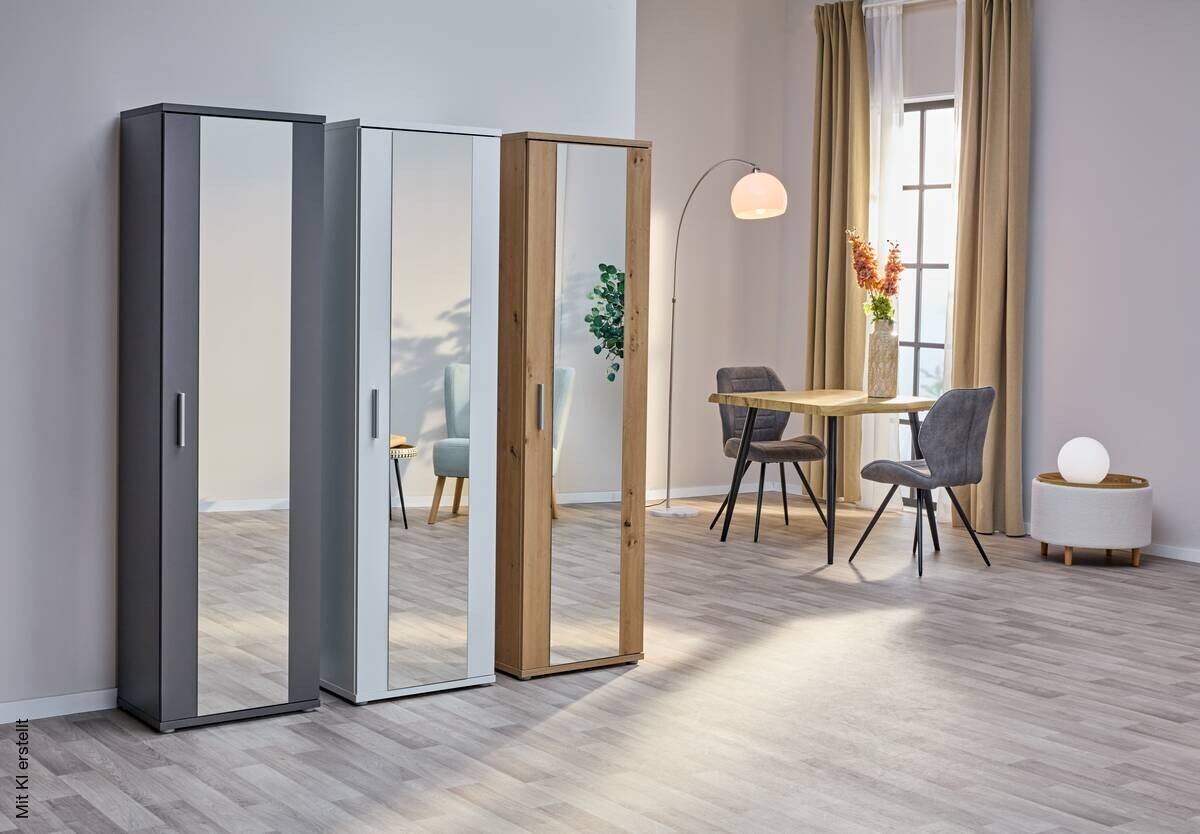 Mehrzweckschrank anthrazit B/H/T: ca. 50x179x35 cm