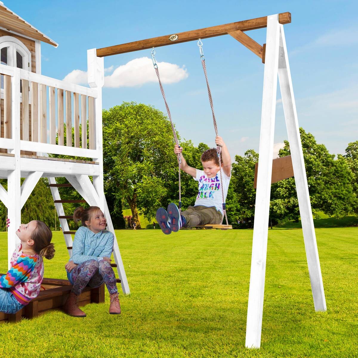 AXI Spielhaus Liam braun B/H/L: ca. 541x291x277 cm