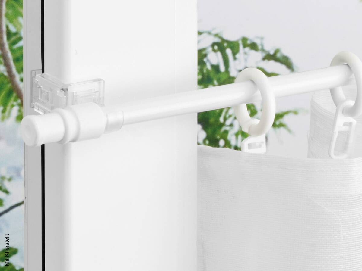 ondeco Bistrostange aura weiß Metall ausziehbar von ca. 135 bis 225 cm 1.0 Läufe