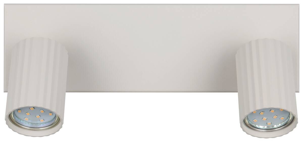 Reality Spot 2-flg. Soka grau Metall B/H/L: ca. 30x14,5x9 cm GU10 2 Brennstellen