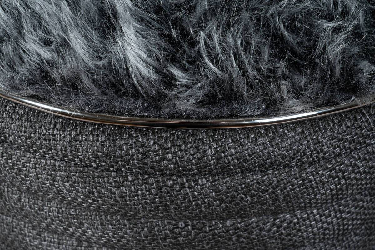 360 Living Hocker Doric 320 anthrazit Graphit H/D: ca. 50x42 cm