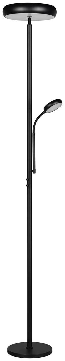 Reality Stehlampe mattschwarz Metall H: ca. 183 cm 1 Brennstellen