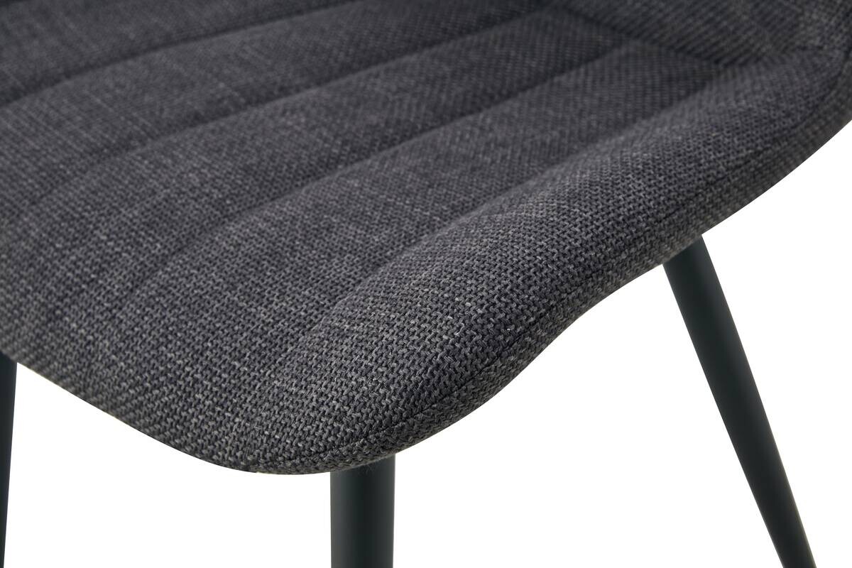 Stuhl LOTTA, 2er Set anthrazit Webstoff B/H/T: ca. 53x86x59 cm