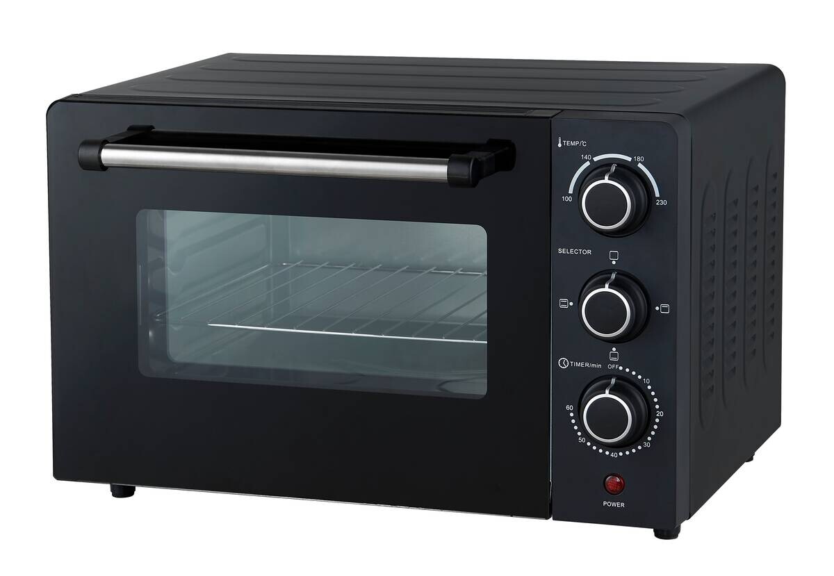 POCOline Mini-Backofen silber Glas B/H/L: ca. 32,6x27,1x42,3 cm ca. 18 l