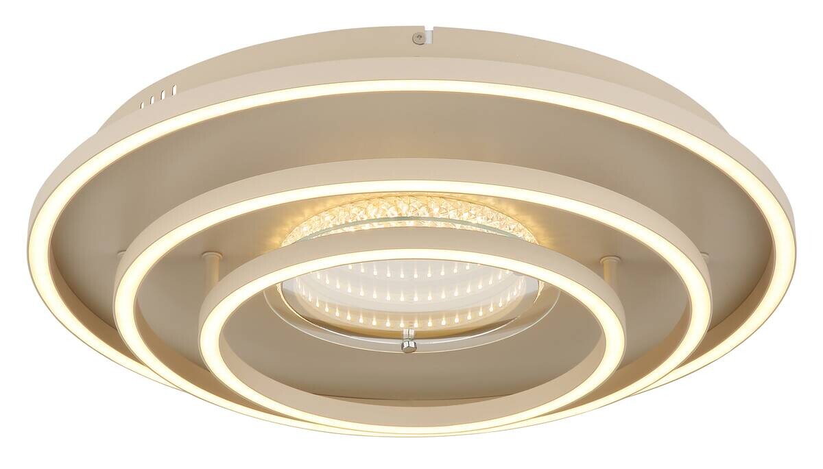 GLOBO Deckenleuchte sand Aluminium Metall H/D: ca. 10,8x51,1 cm 1 Brennstellen