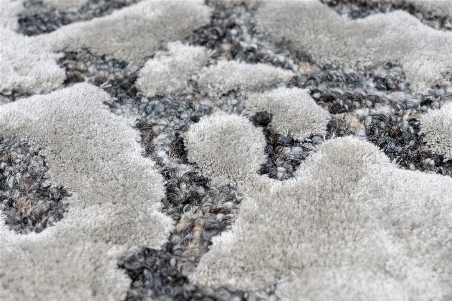 Arte Espina Kurzflorteppich Damast 400 braun B/L: ca. 120x180 cm