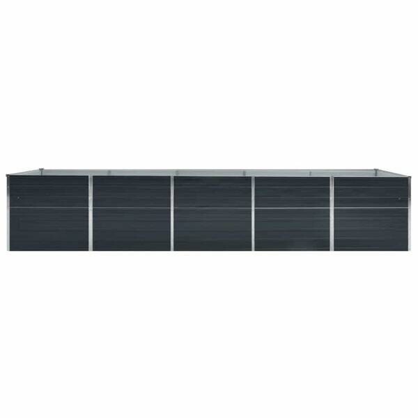 Garten-Hochbeet anthrazit Stahl B/H/L: ca. 80x77x400 cm