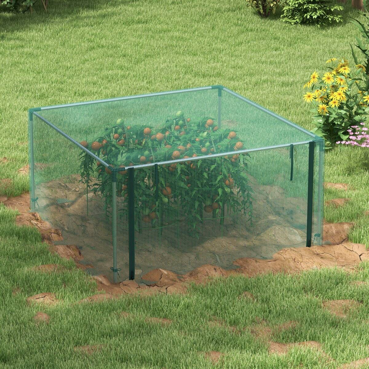 Outsunny Tier-Zubehör grün Polypropylen B/H/L: ca. 125x125x62,5 cm