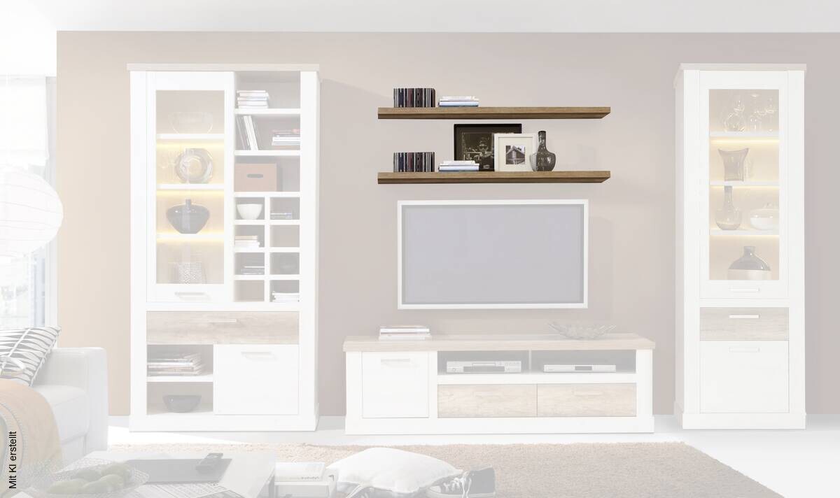 Wandboard Eiche Antik Nachbildung B: ca. 140 cm