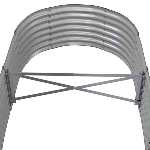 Hochbeet grau Stahl B/H/L: ca. 80x36x152 cm