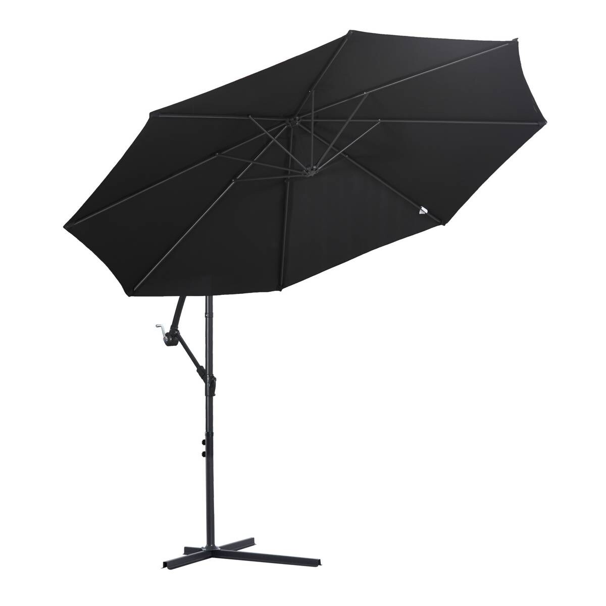 Outsunny Ampelschirm schwarz Polyester H/D: ca. 250x300 cm