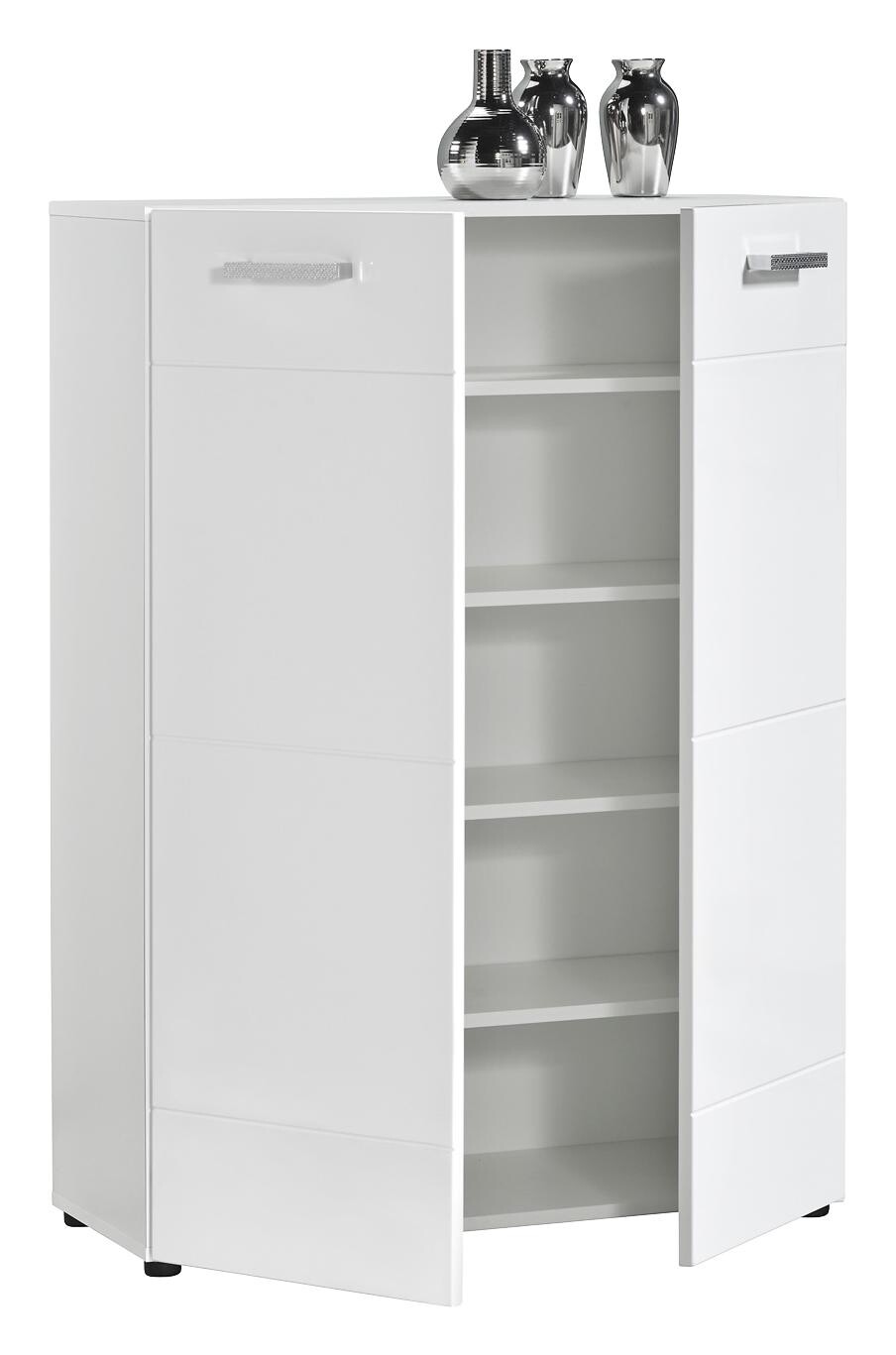 Kommode Kairo 1 weiß weiß Hochglanz B/H/T: ca. 79x111x34 cm