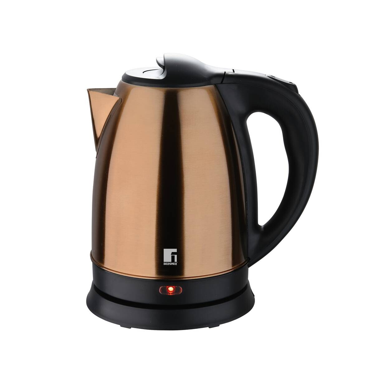 BERGNER Wasserkocher schwarz bronze B/H/L: ca. 18x23,5x21 cm ca. 1,7 l