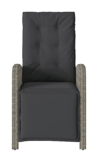 vidaXL Gartensessel grau Polyester B/H/L: ca. 61x93x61 cm