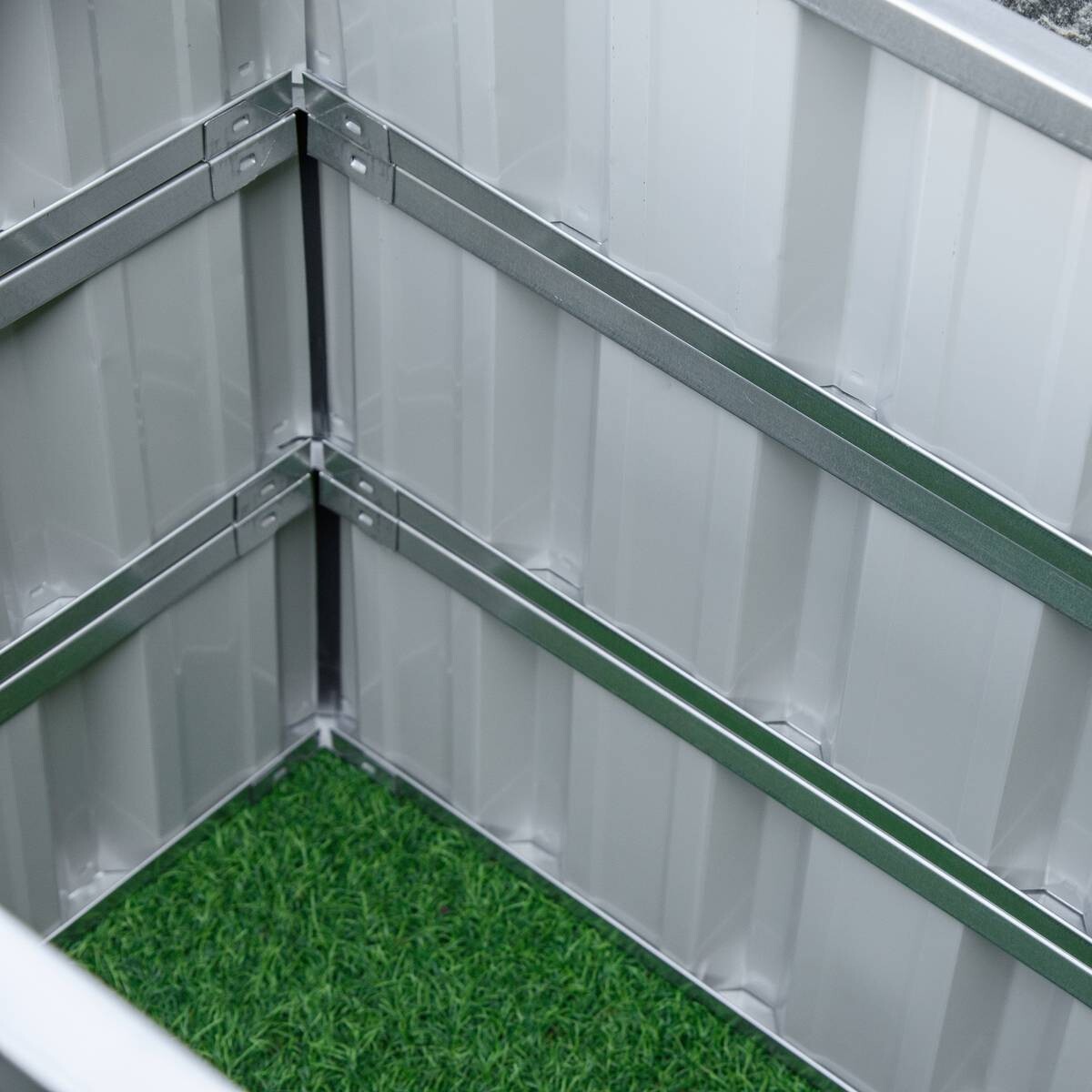 Outsunny Hochbeet dunkelgrau B/H/L: ca. 118x62x118 cm