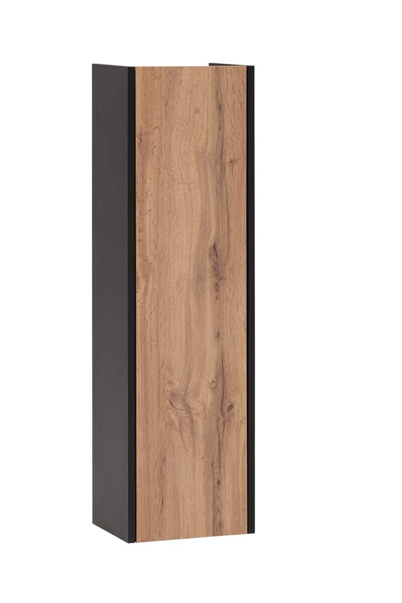 Highboard Tonder Eiche Nachbildung mattschwarz B/H/T: ca. 30,2x106,1x23,4 cm