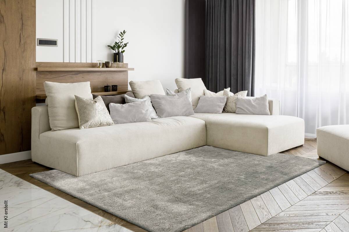 360Living Teppich Bali Silbergrau B/L: ca. 80x150 cm