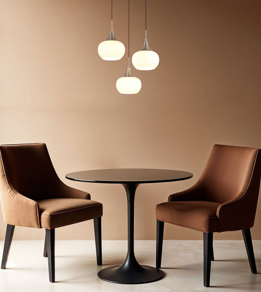 GLOBO LED-Pendelleuchte Opal nickel Metall Glas H/T: ca. 150x37 cm 1 Brennstellen