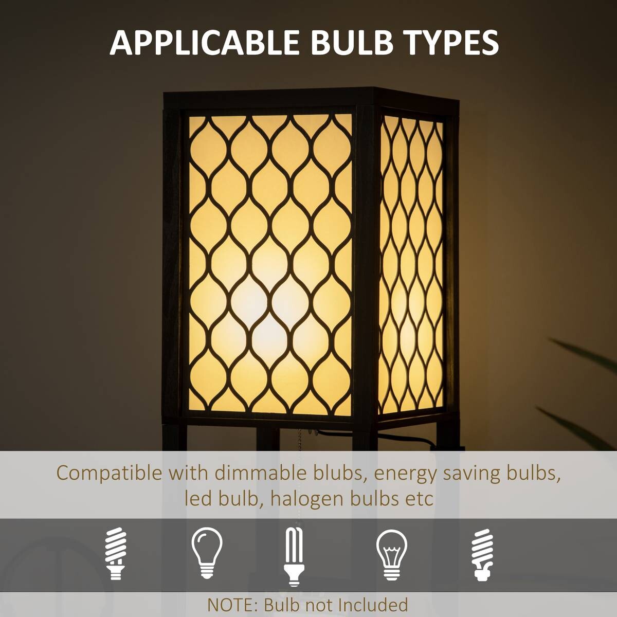 HOMCOM Stehlampe B31-321V90 schwarz Baumwolle MDF B/H/T: ca. 26x156x26 cm