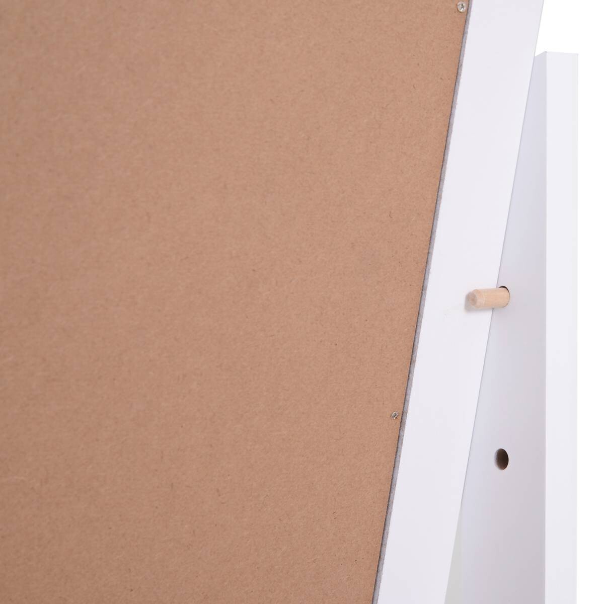 HOMCOM Standspiegel 831-268WT weiß MDF B/H/T: ca. 47x148x46 cm