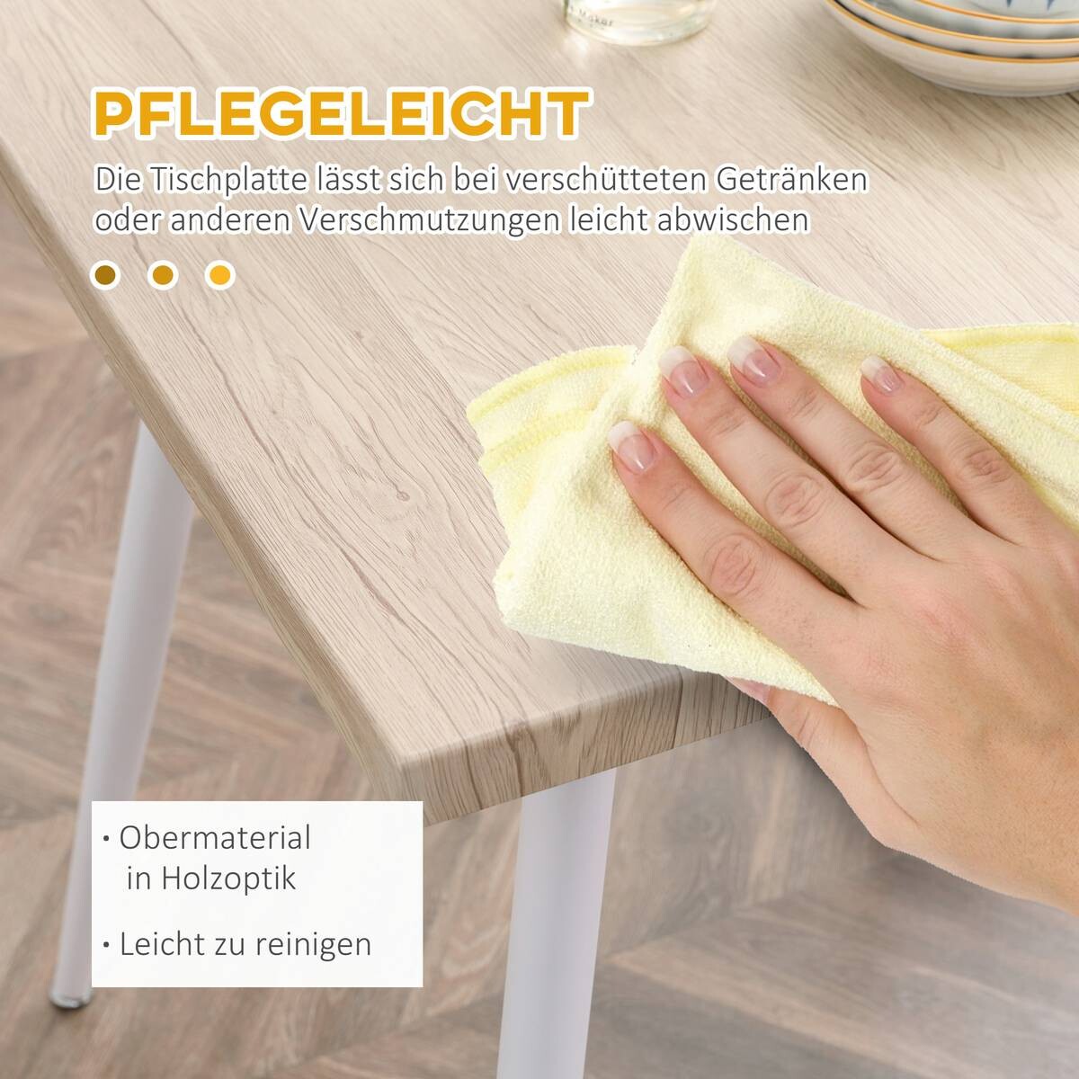 Essgruppe 835-086 natur B/H/T: ca. 70x76x70 cm