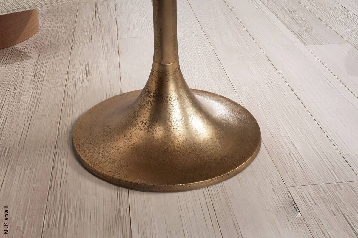 Couchtisch gold Optik H/T: ca. 47x60 cm