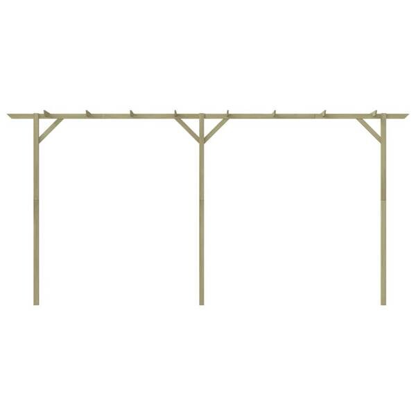 Pergola braun B/H/L: ca. 40x203x410 cm