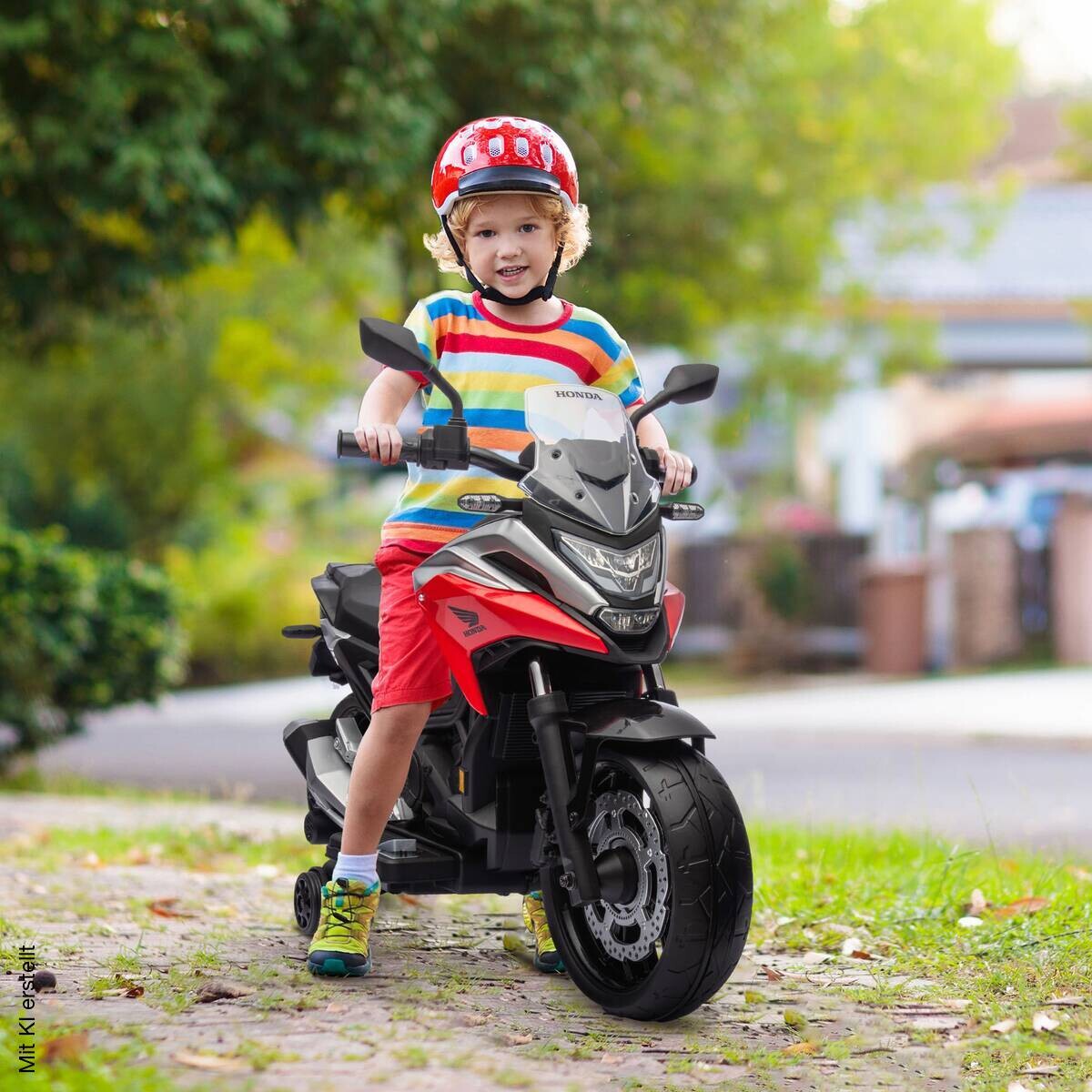 AIYAPLAY Kinder-Elektromotorrad rot B/H/L: ca. 46x75x107 cm