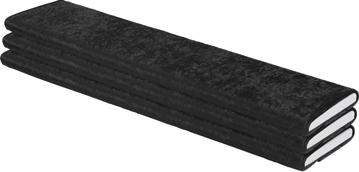 Dekostoff Pannesamt schwarz 100% Polyester B: ca. 150 cm