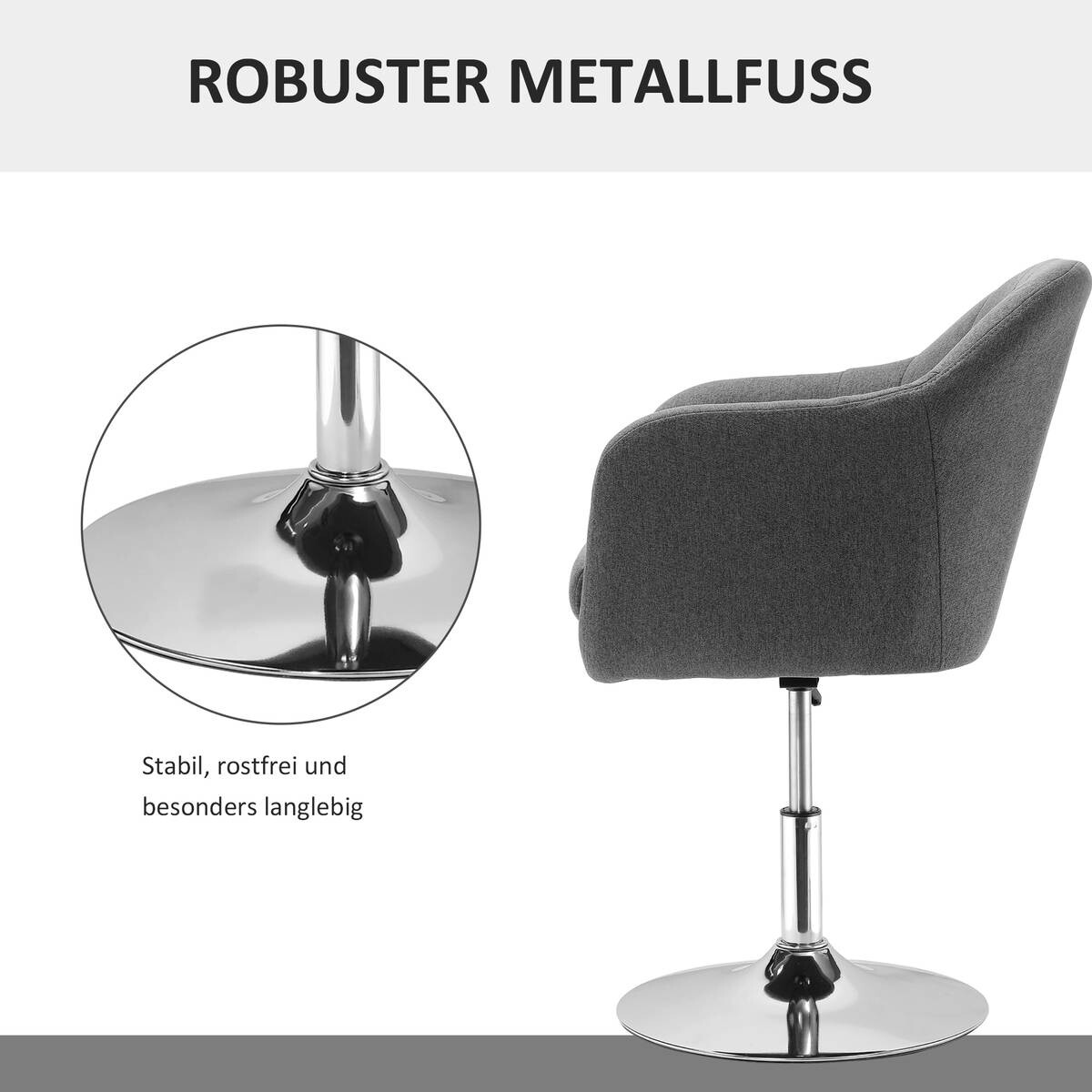Hocker 833-757V01CG dunkelgrau