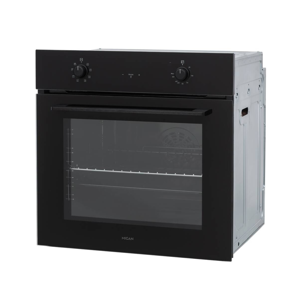 Mican Einbaubackofen BOAHSD65 schwarz Metall B/H/T: ca. 59,5x59,5x57 cm