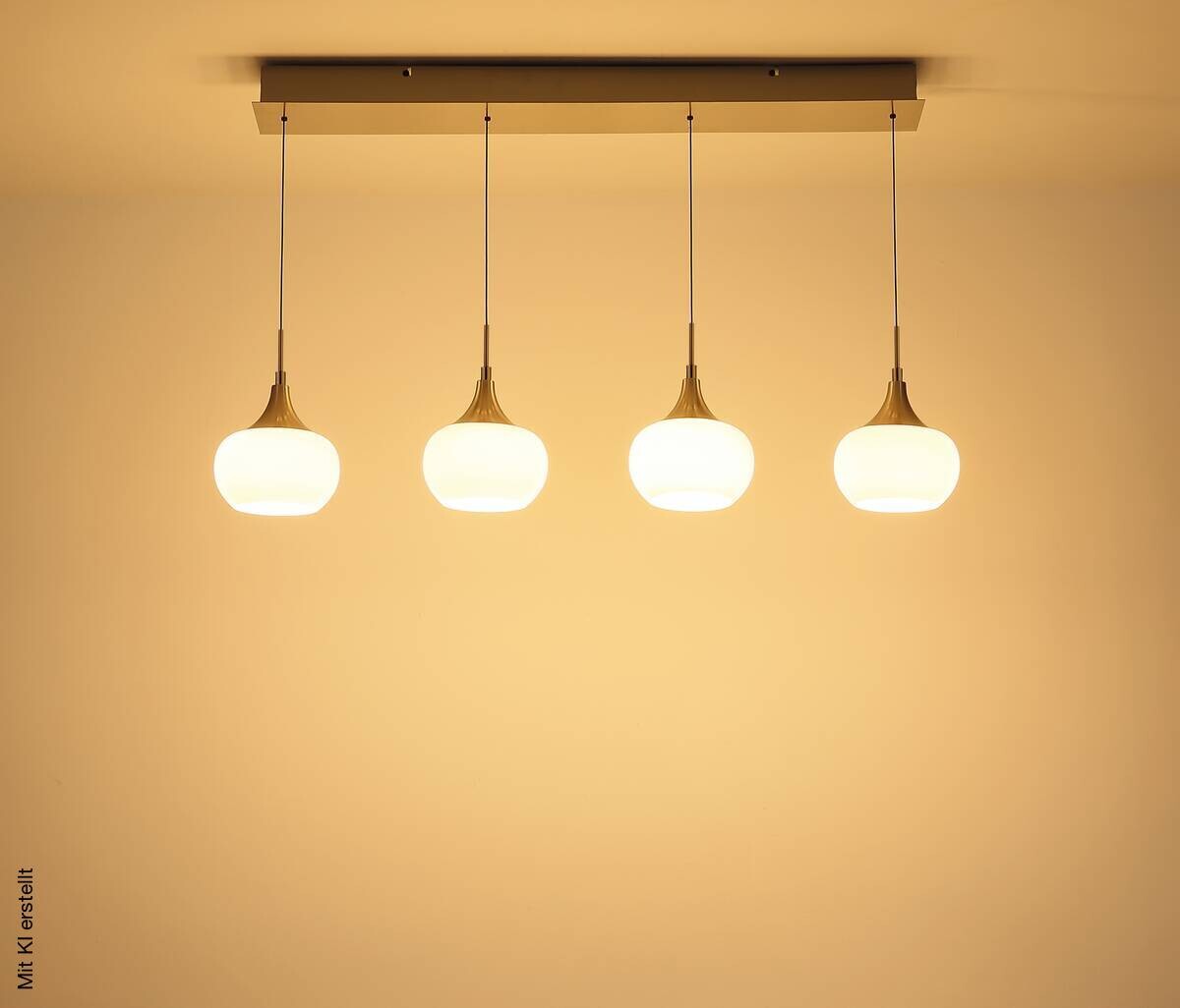 GLOBO LED-Pendelleuchte nickel Opal Metall Glas B/H/L: ca. 15x150x90 cm 1 Brennstellen