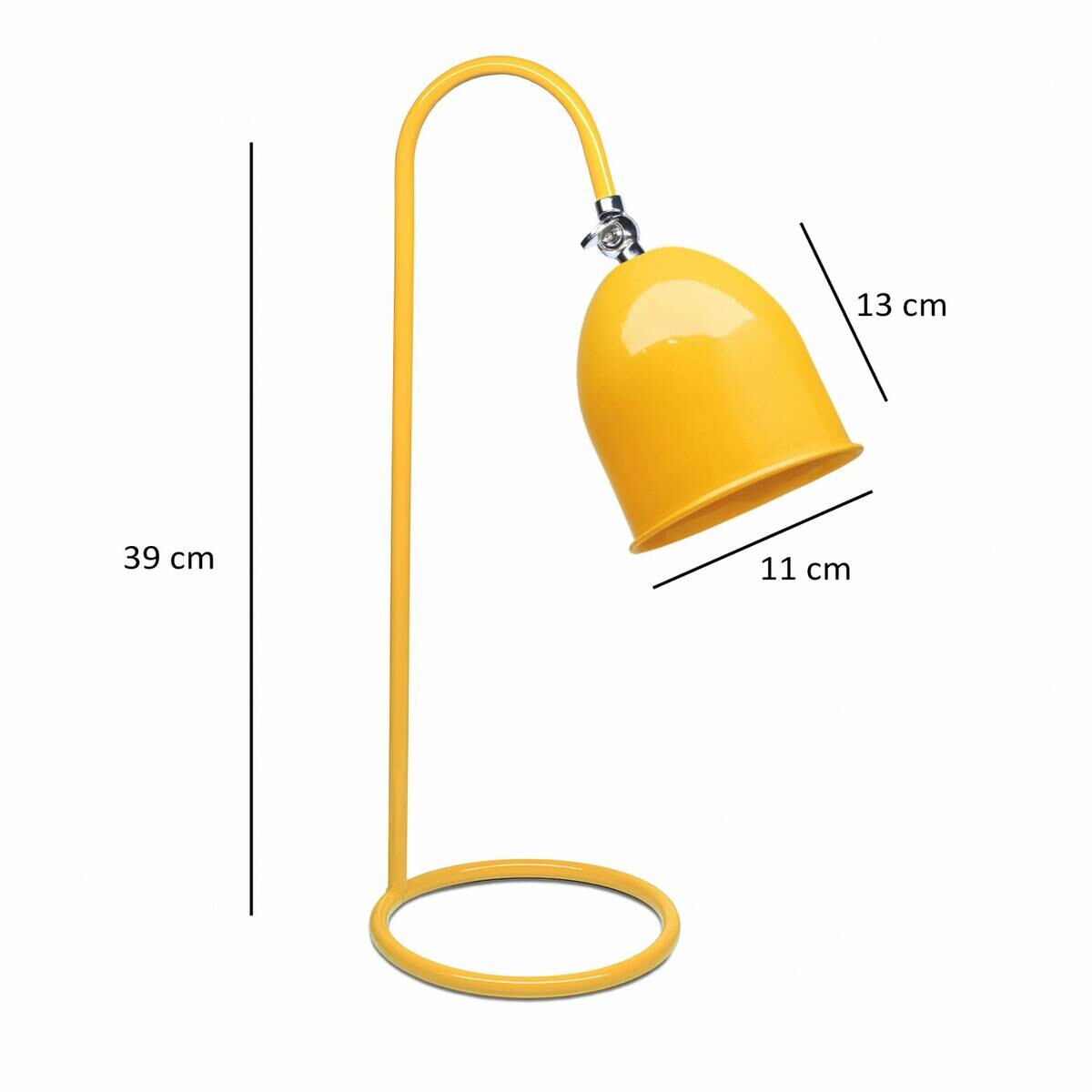 Opviq Tischleuchte senf B/H/T: ca. 11x39x11 cm E14 1 Brennstellen