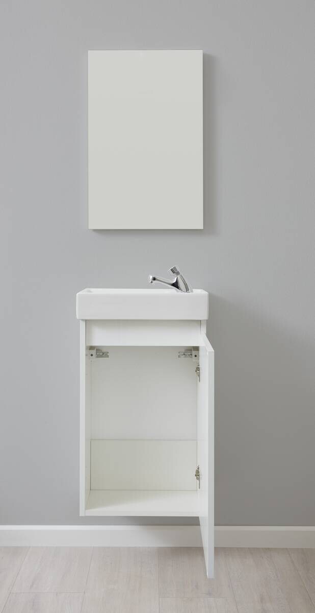 Badezimmer-Set Champ weiß matt B/H/T: ca. 40x68x22 cm