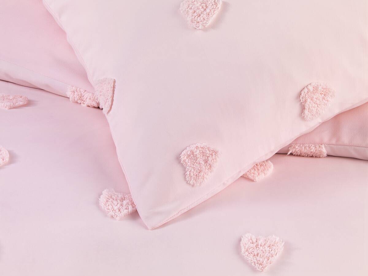 Microfaser Bettwäsche rosé 100% Polyester B/L: ca. 135x200 cm