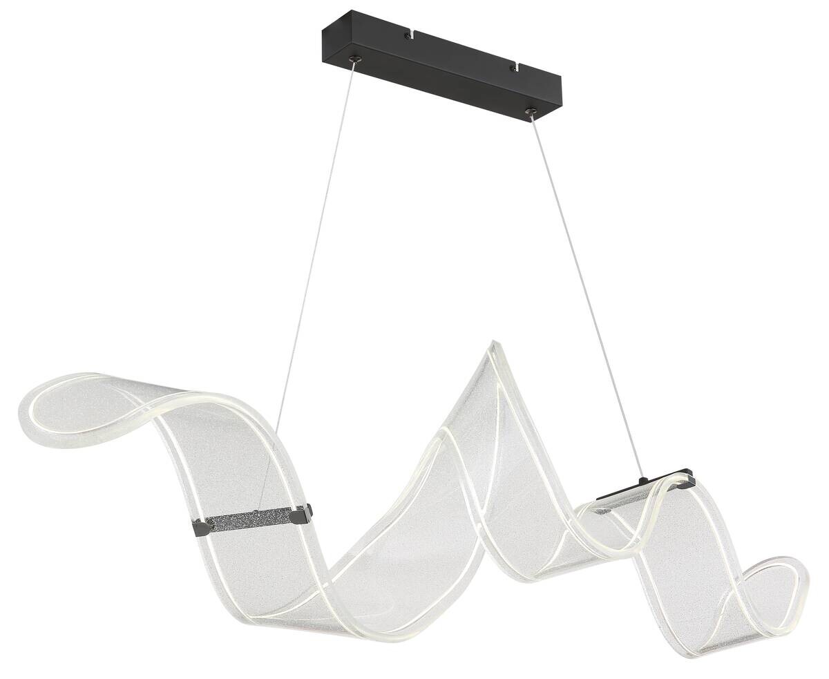 GLOBO LED-Pendelleuchte TAPIA schwarz Acryl Metall B/H/T: ca. 39x120x118 cm 1 Brennstellen
