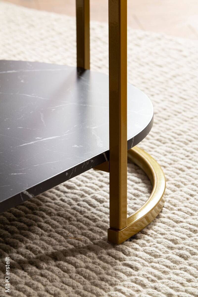 Couchtisch schwarz Marmor Optik B/H/T: ca. 100x45x60 cm
