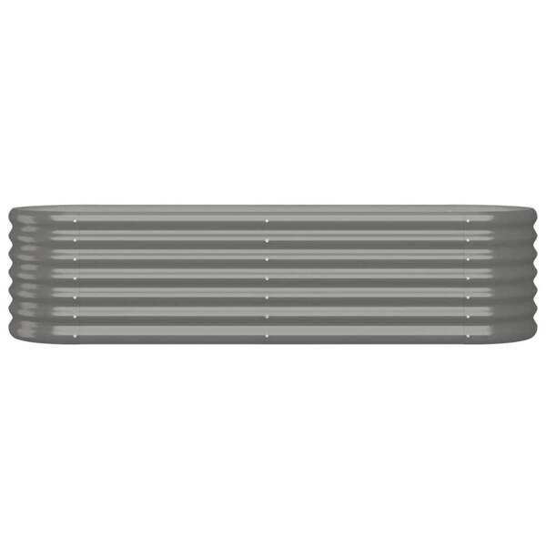 Hochbeet grau Stahl B/H/L: ca. 40x36x152 cm