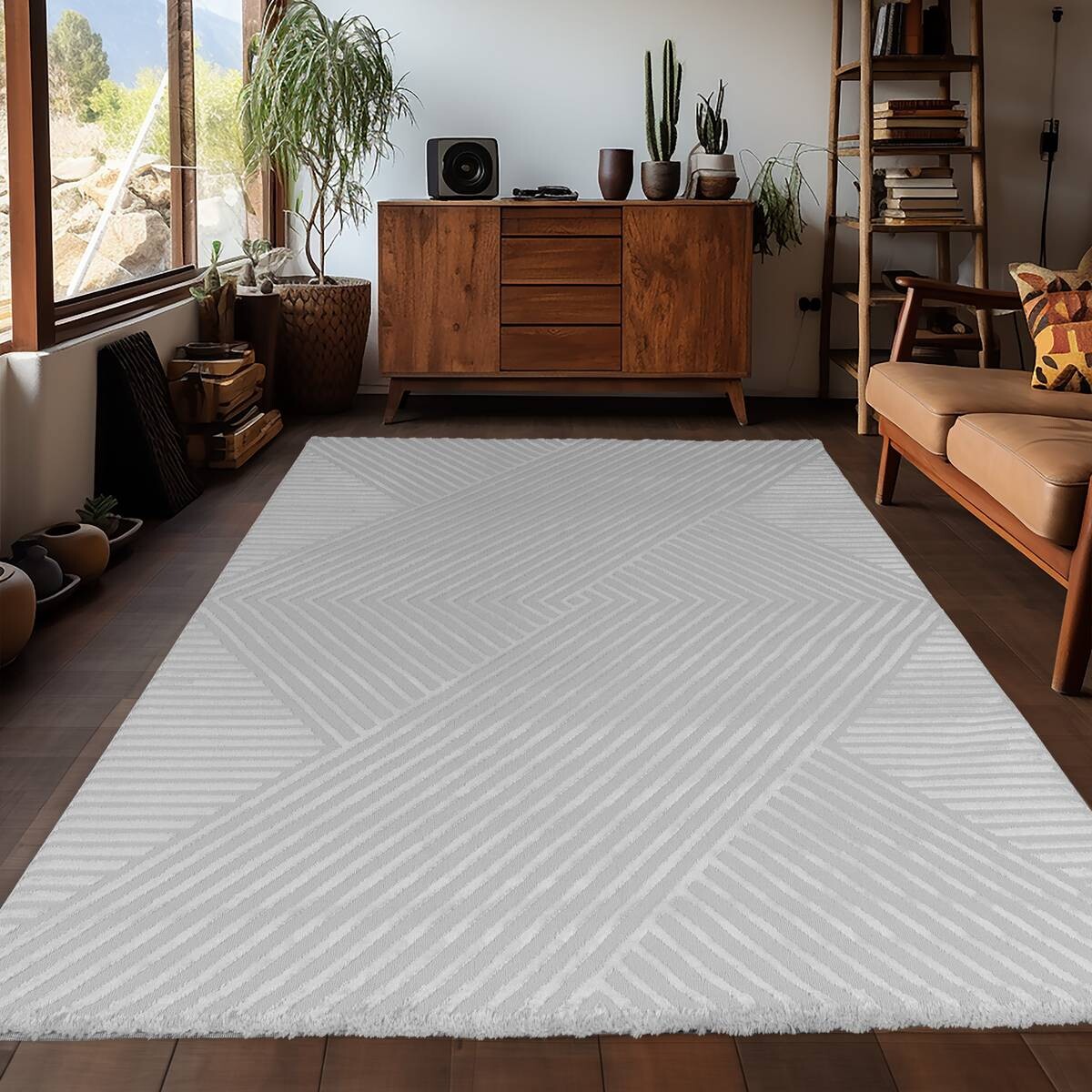 Ayyildiz Teppich SAHARA silber B/L: ca. 140x200 cm