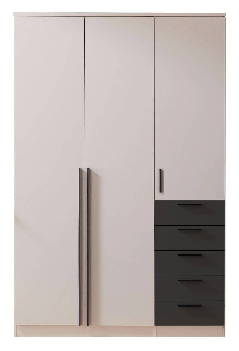 Drehtürenschrank Arnis Kaschmir B/H/T: ca. 136x210x52 cm