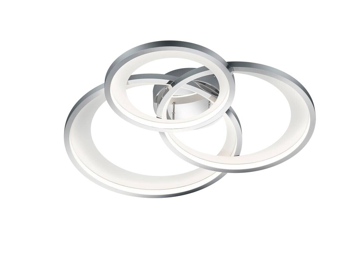 Reality LED-Deckenleuchte Granada weiß Chrom Metall B/H/L: ca. 71,5x10,5x63,5 cm