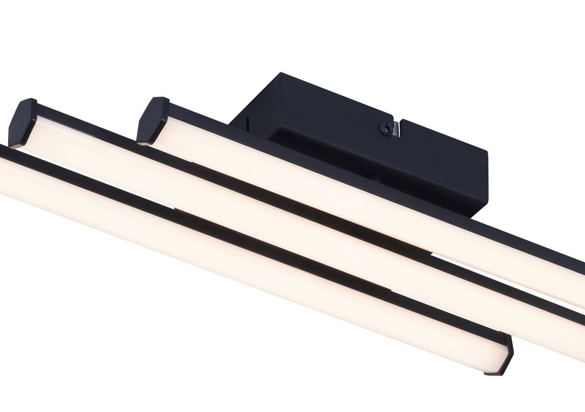 POCOline LED-Deckenleuchte Zehra schwarz Kunststoff B/H/L: ca. 10x5x44,5 cm