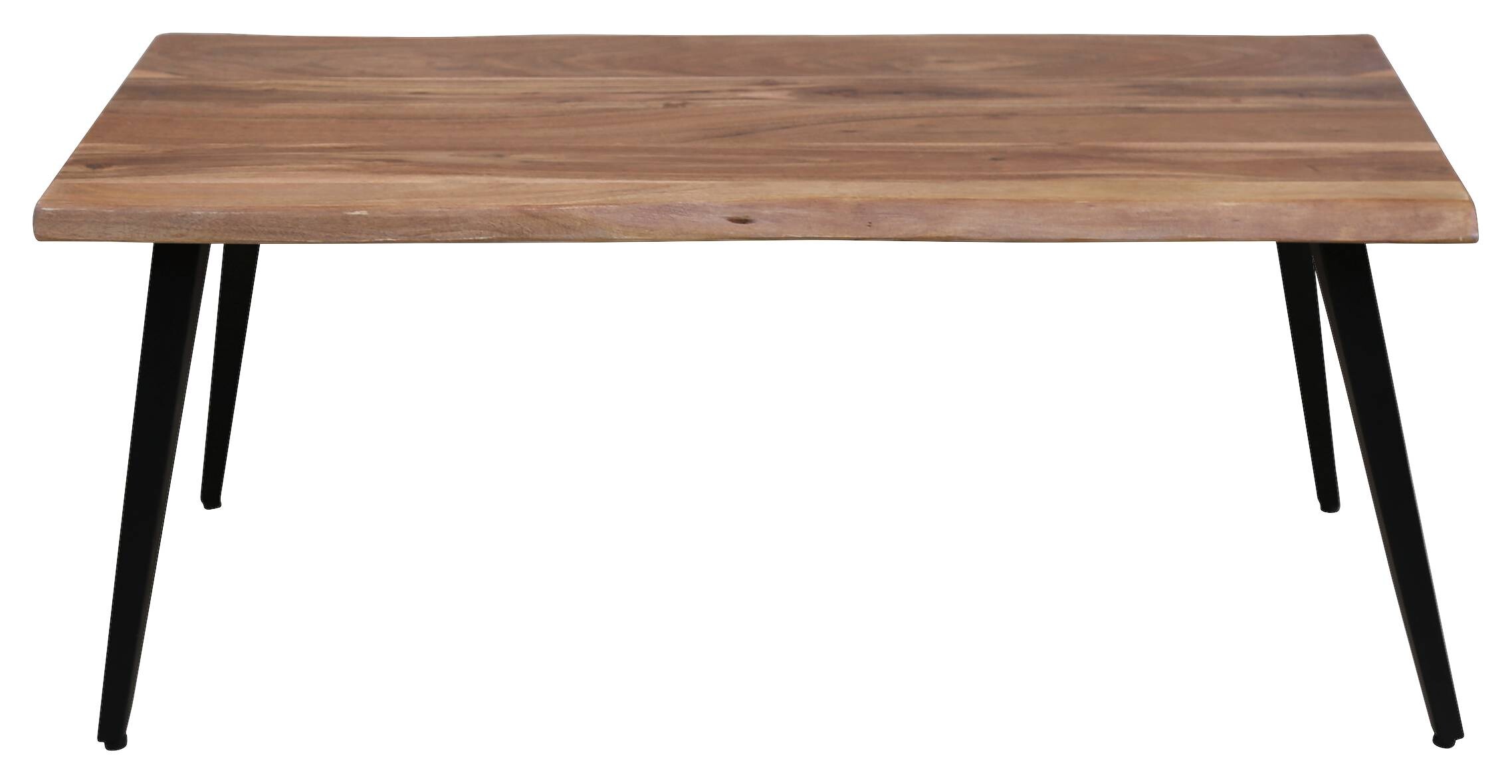 byLIVING Couchtisch CADDY natur schwarz Akazie Metall B/H/T: ca. 110x45x60 cm